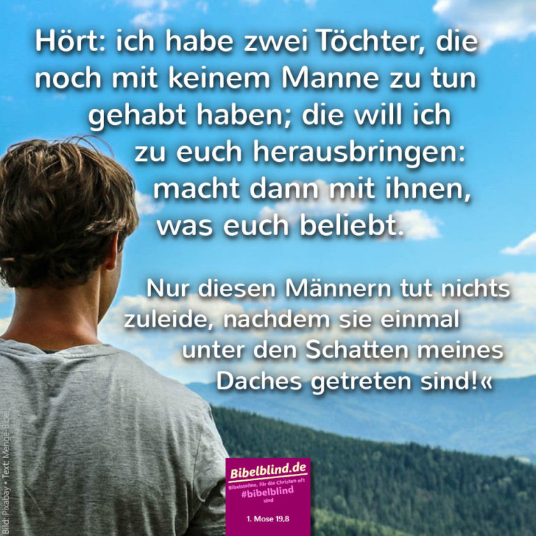 Bibelblind-Meme Nr. 1087: 1. Mose 19,8